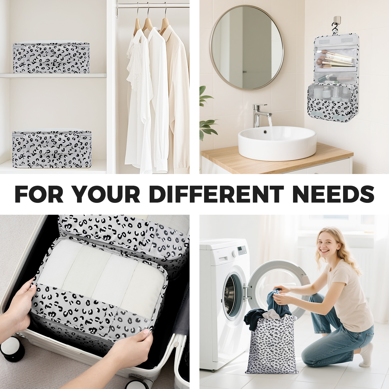 9 Set Label Packing Cubes with Packing List Luggage Packing Organizers for Travel Accessories