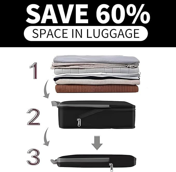 4 Set/6 Set Compression Packing Cubes Travel Expandable Packing Organizers BAGAIL STORAGE_BAG