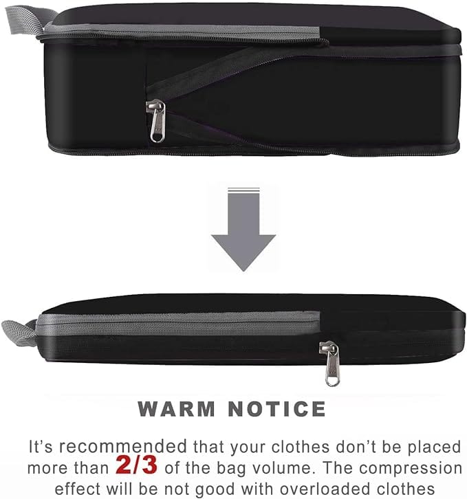 4 Set/6 Set Compression Packing Cubes Travel Expandable Packing Organizers BAGAIL STORAGE_BAG