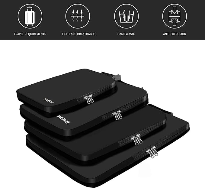 4 Set/6 Set Compression Packing Cubes Travel Expandable Packing Organizers BAGAIL STORAGE_BAG