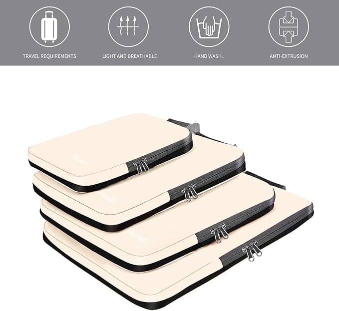 4 Set/6 Set Compression Packing Cubes Travel Expandable Packing Organizers BAGAIL STORAGE_BAG