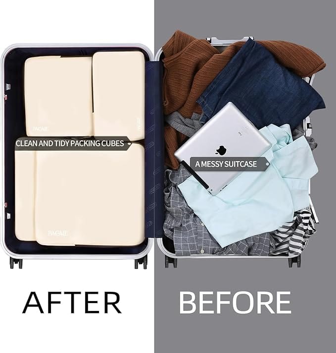 4 Set/6 Set Compression Packing Cubes Travel Expandable Packing Organizers BAGAIL STORAGE_BAG