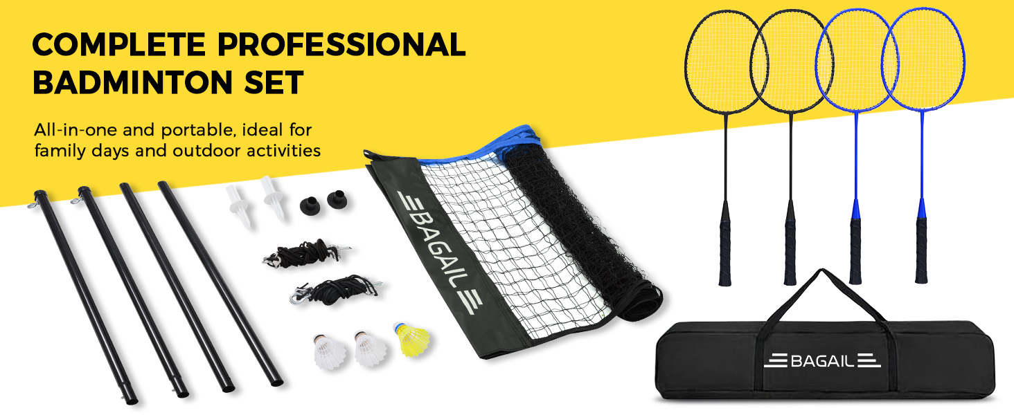 outdoor badminton net set backyard badminton net official size badminton net family sports equipment