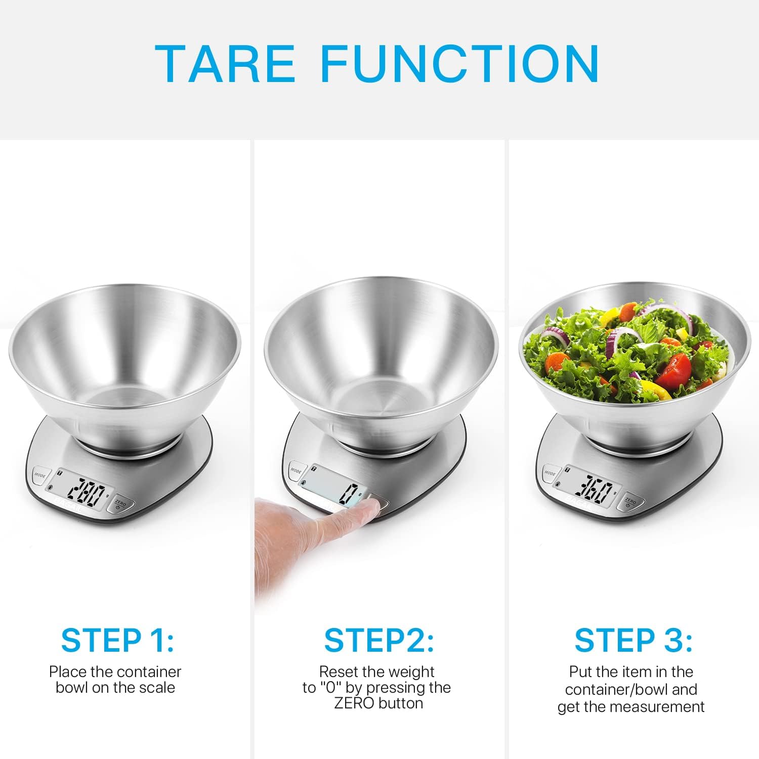 BAGAIL Digital Kitchen Scale - Thumbnail 4