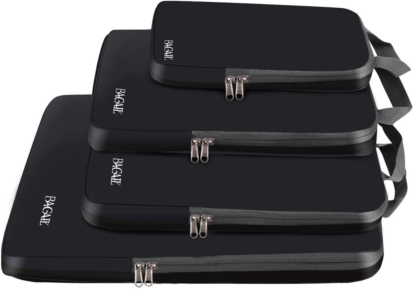 BAGAIL 4 Set Compression Packing Cubes Travel Accessories 