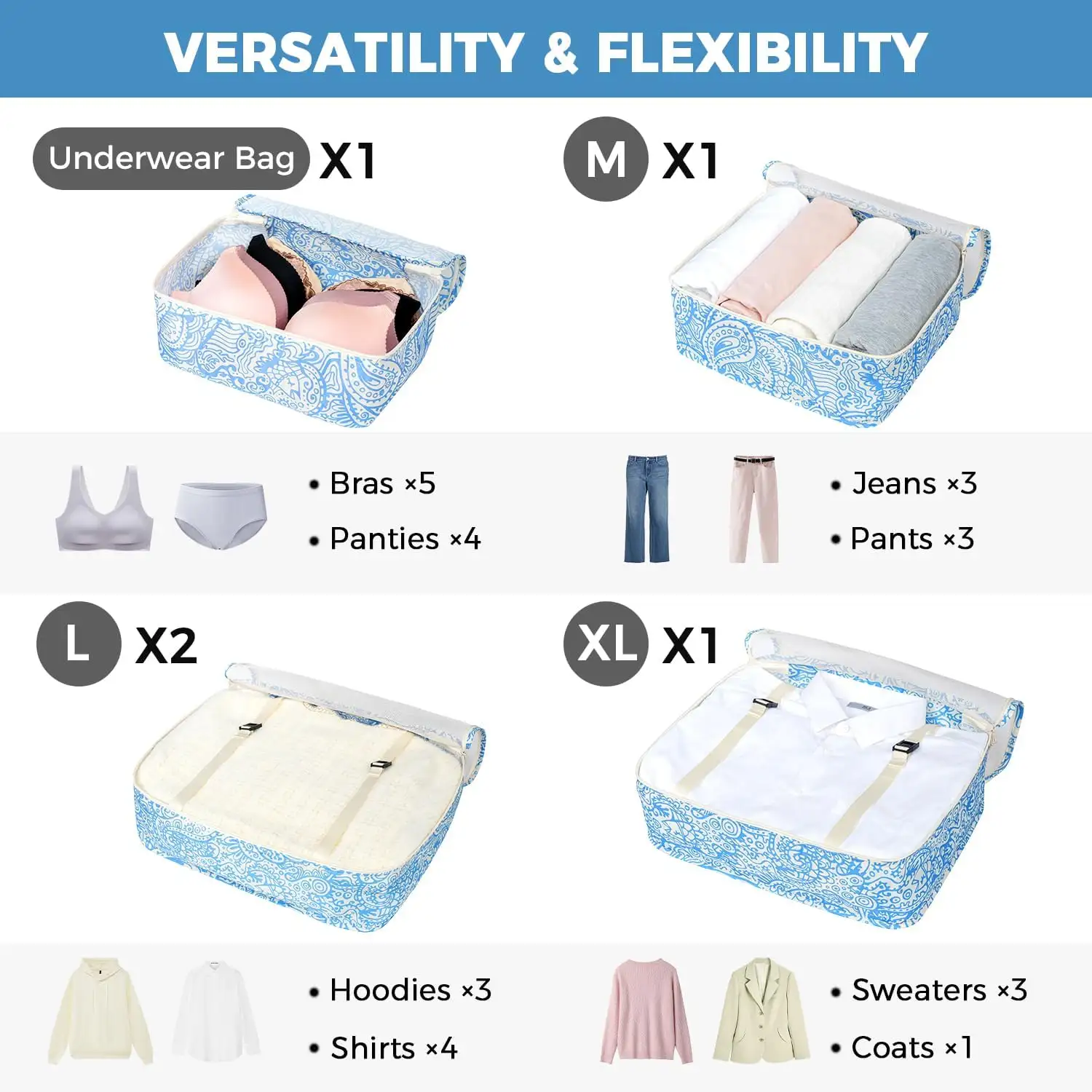 8 mesh packing cubes set with laundry bag and shoe bag, perfect for organized travel and efficient packing.