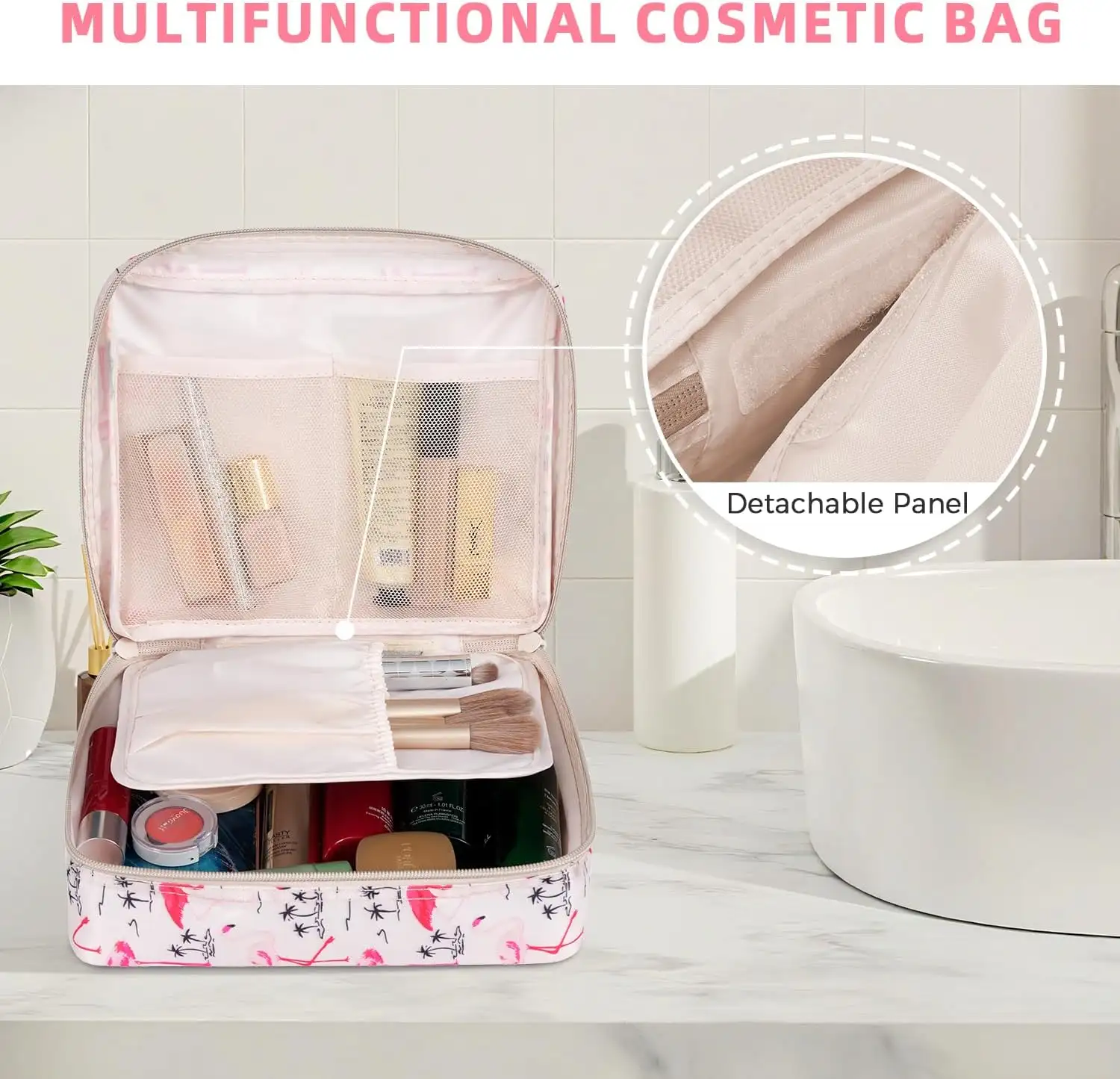 8 set mesh packing cubes with laundry bag and shoe bag for organized travel and efficient packing solutions.