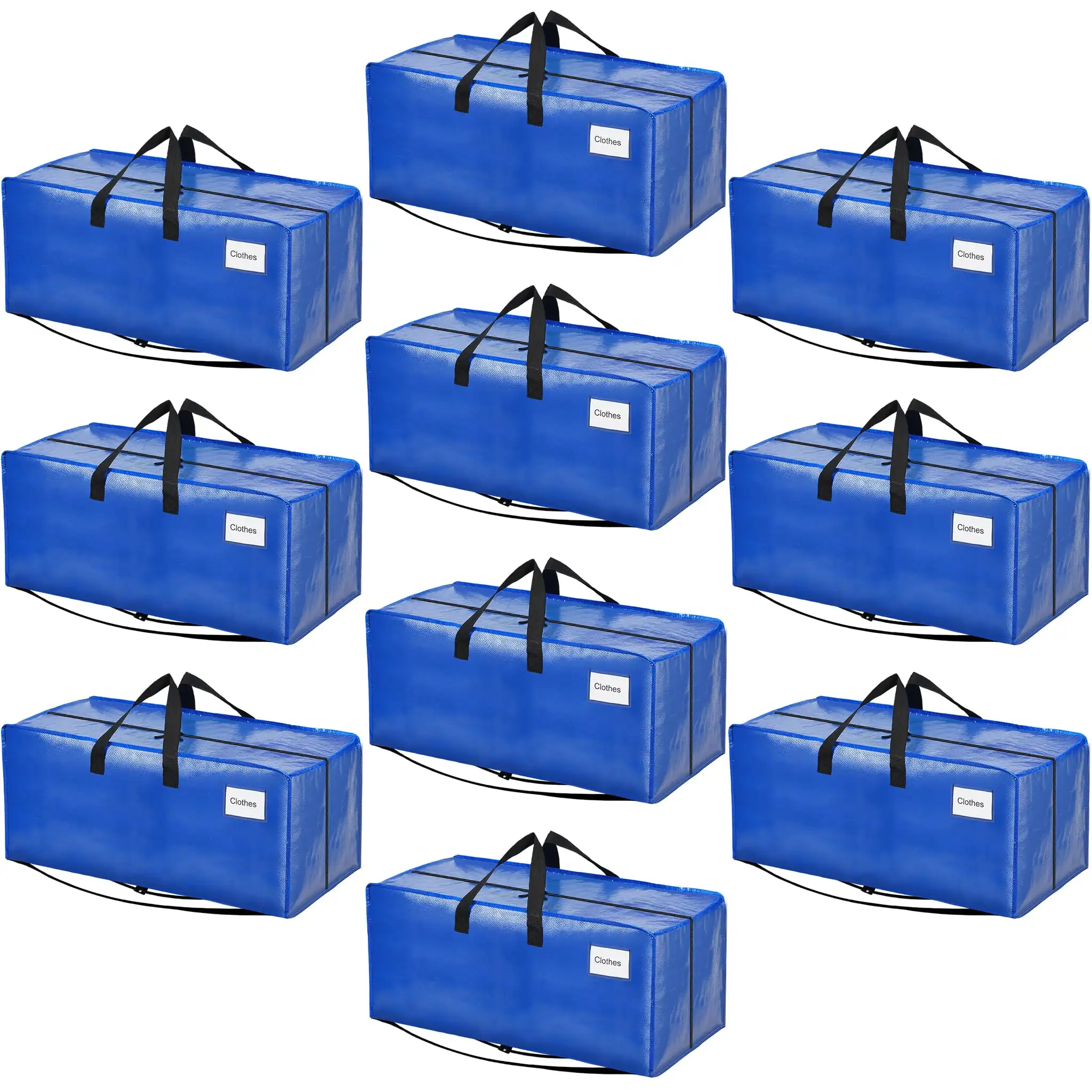 Heavy-duty extra large moving bags with strong handles, perfect for college supplies and clothing storage, 2-pack.