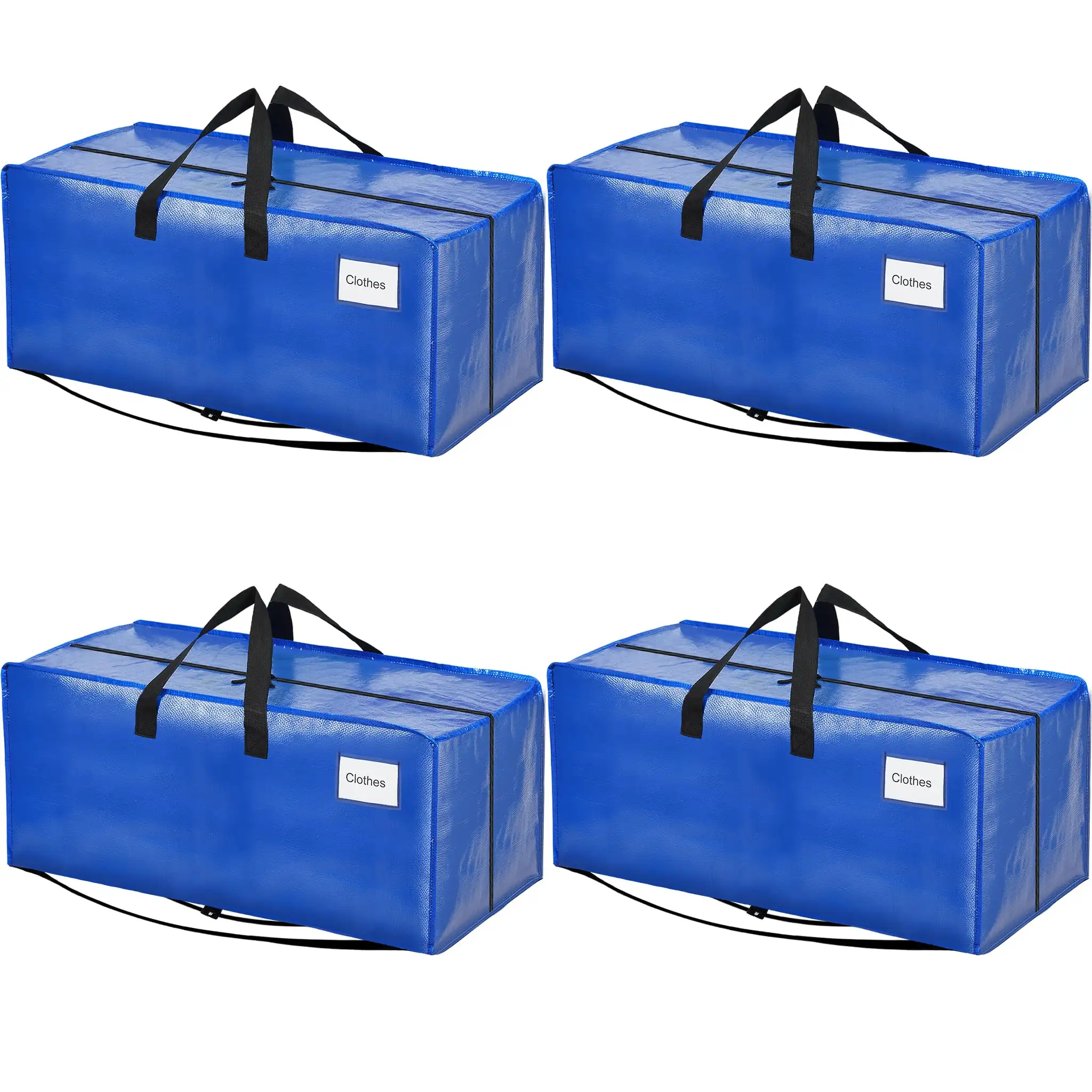 Extra large heavy duty moving bags with strong handles, versatile storage tote for clothes, ideal for college moves.