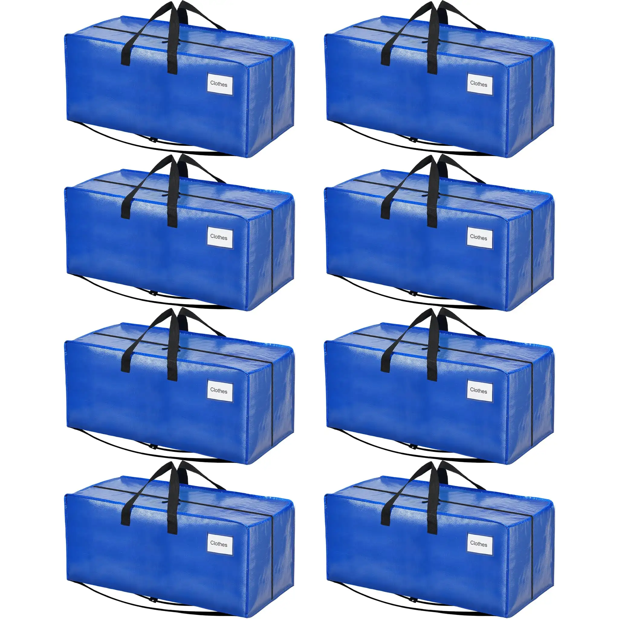 Extra large heavy-duty moving bags with strong handles, perfect for college supplies and clothing storage, 2 pack.