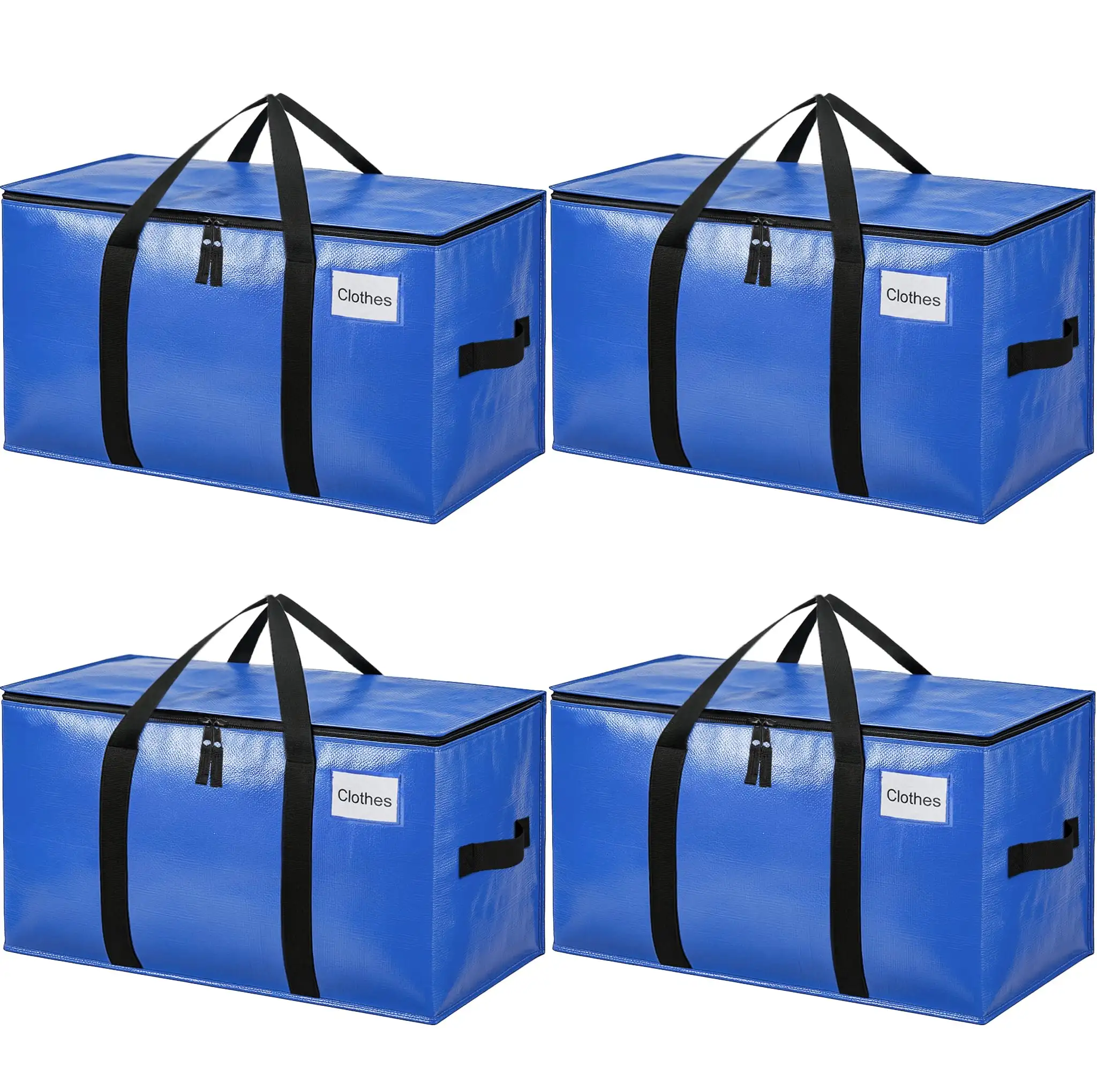 Heavy duty extra large moving bags with strong handles, perfect for college supplies and clothing storage, 2 pack.