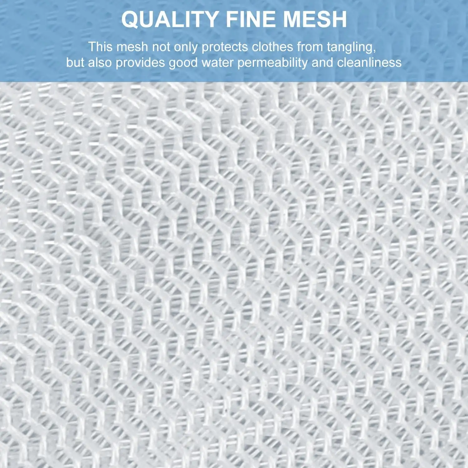 Mesh laundry bag for washing intimates, lingerie, and delicates, ensuring gentle care and protection during laundry.