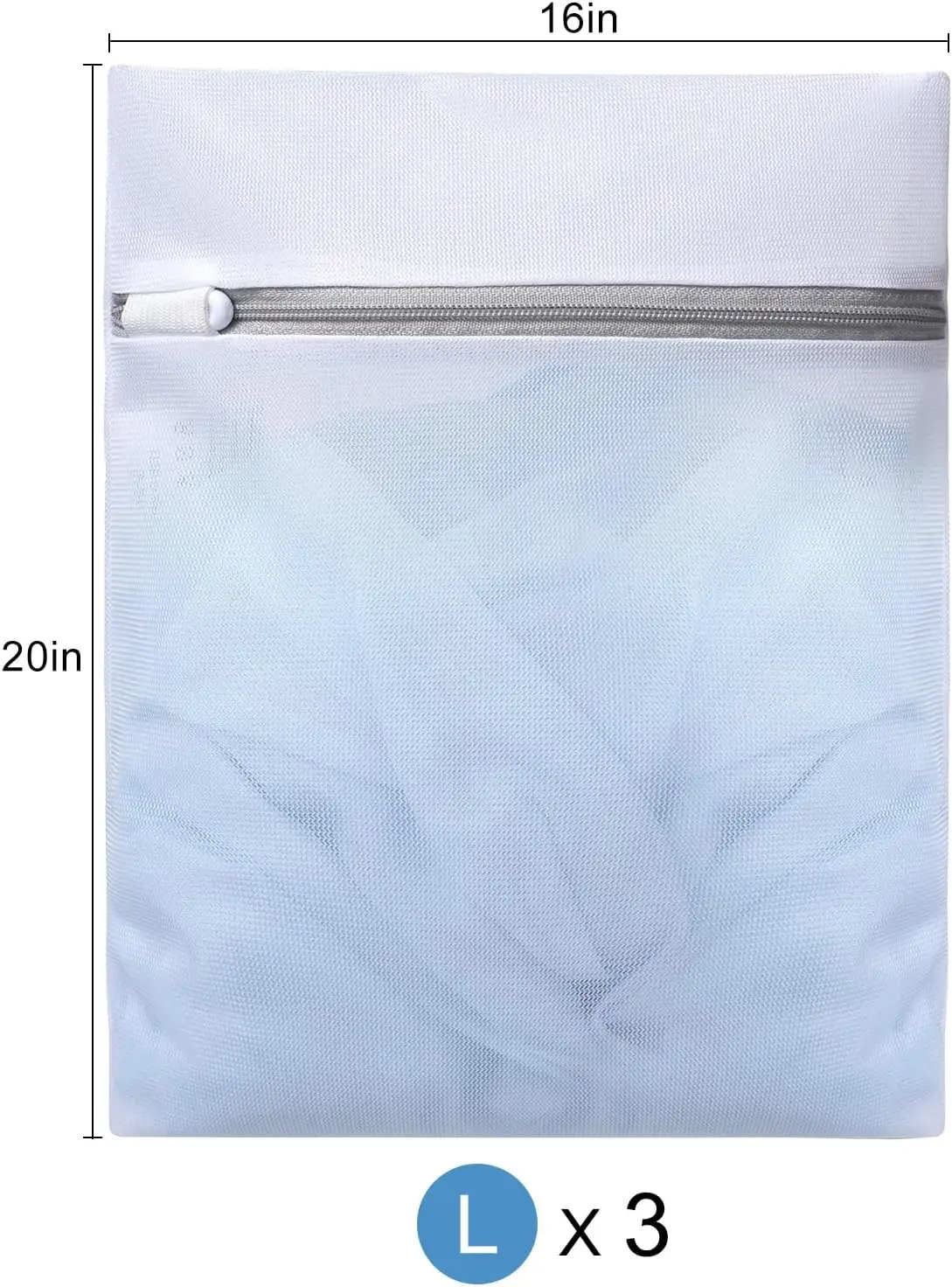 Mesh laundry bag for washing lingerie and delicates, ensuring protection and gentle cleaning for intimate wear.