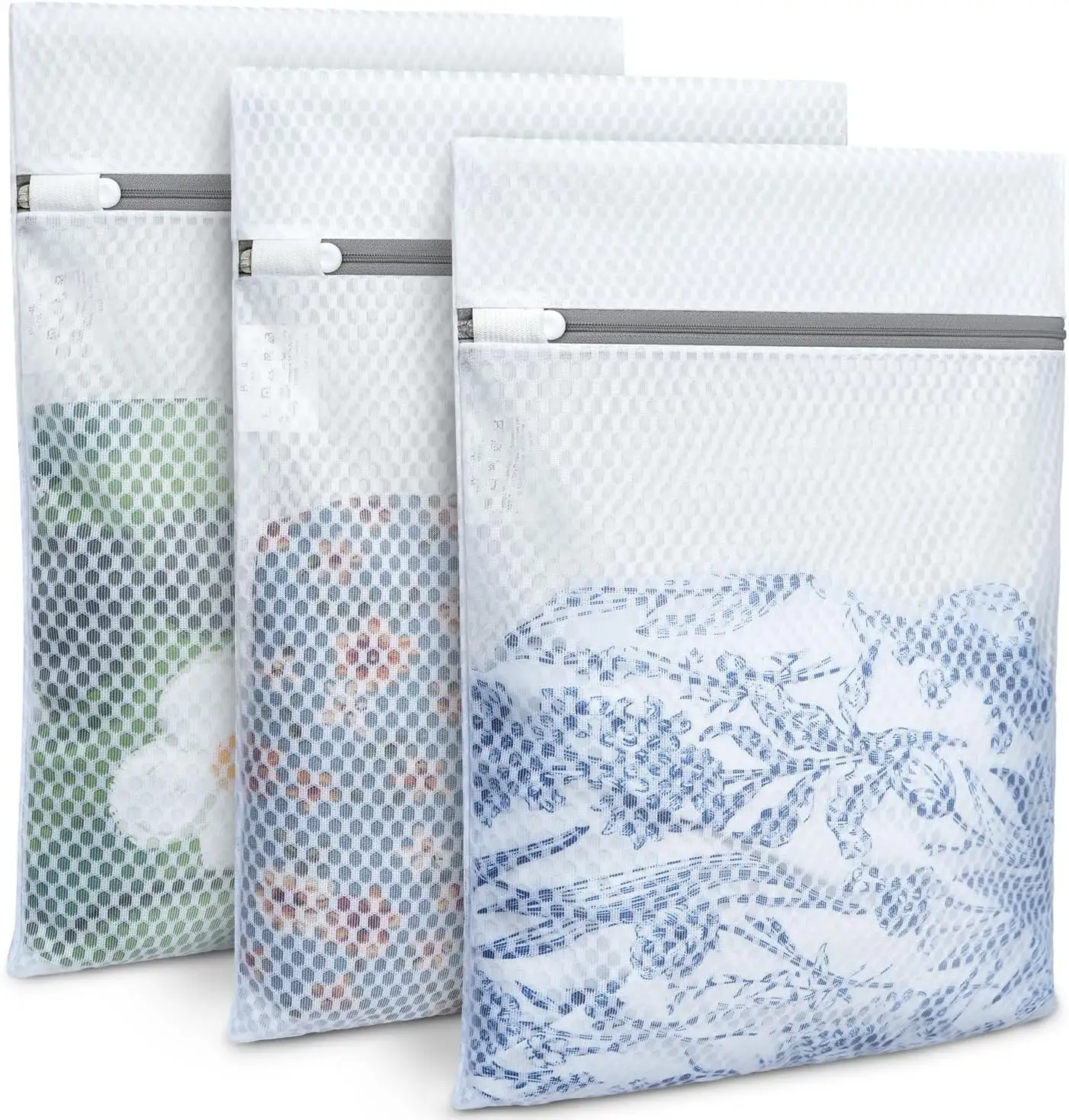 Durable mesh laundry bag for washing intimates, lingerie, and delicates, ensuring gentle care and protection.