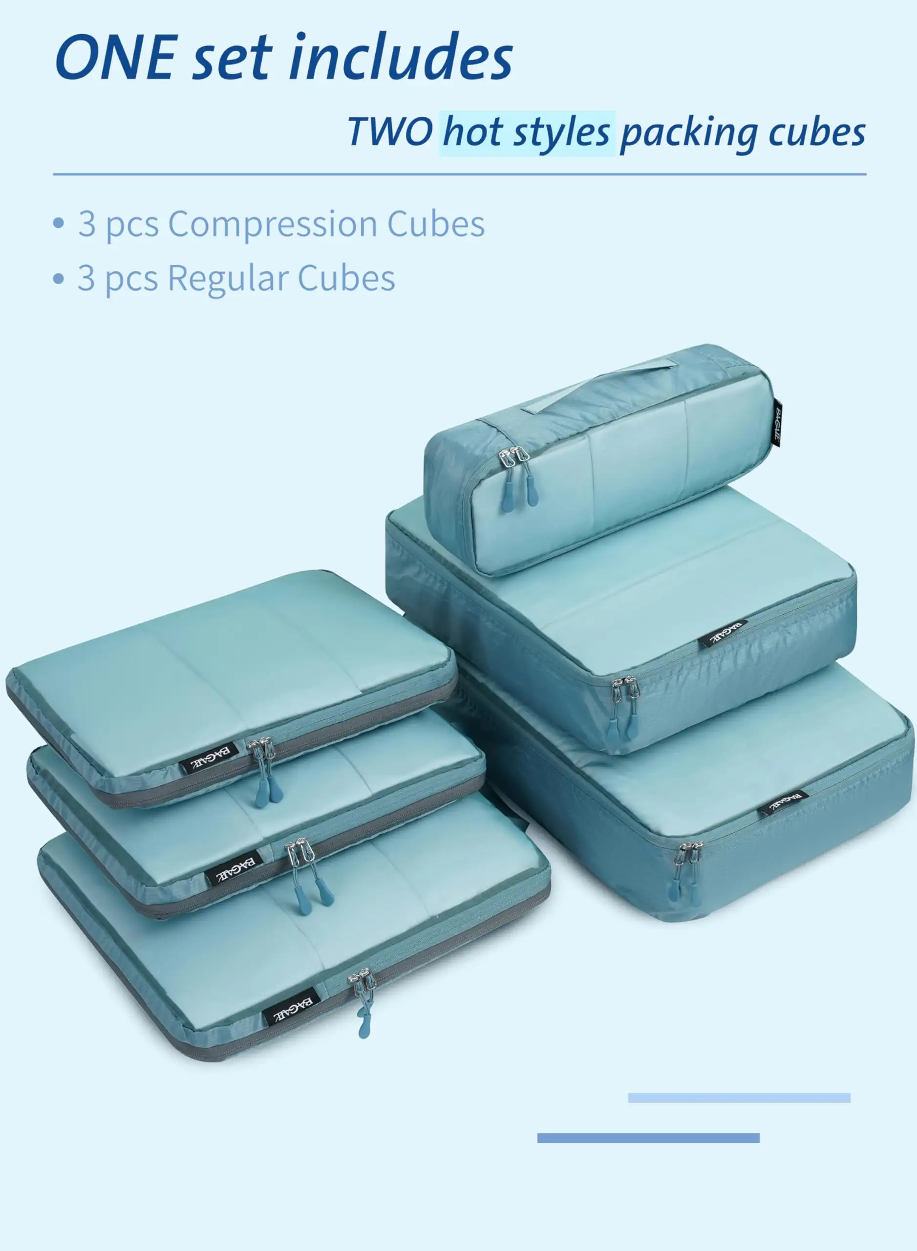 7-piece ultralight packing cubes set with 3 compression organizers and 1 shoe bag in beige mesh for travel efficiency.