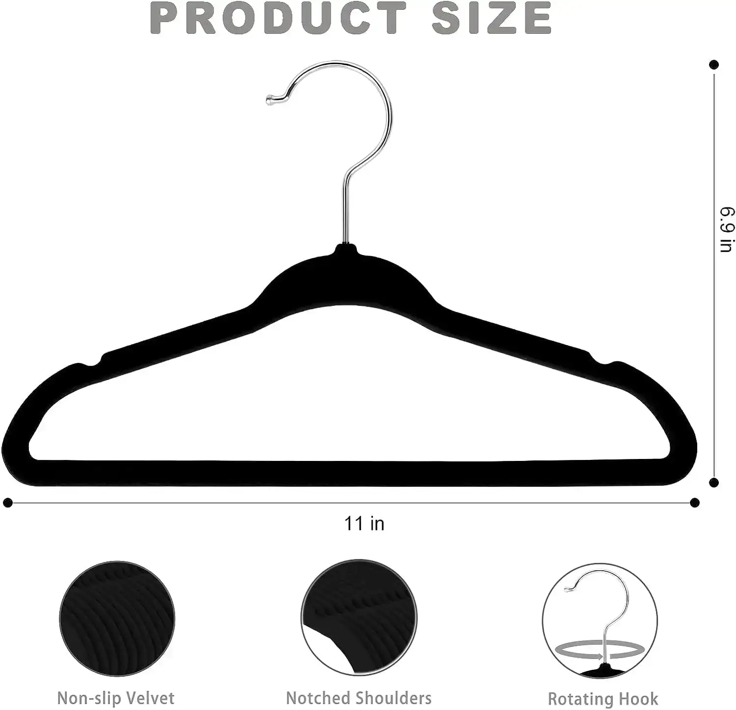 Non-slip children's hangers for infants and toddlers, durable and space-saving, ideal for organizing kids' clothes.