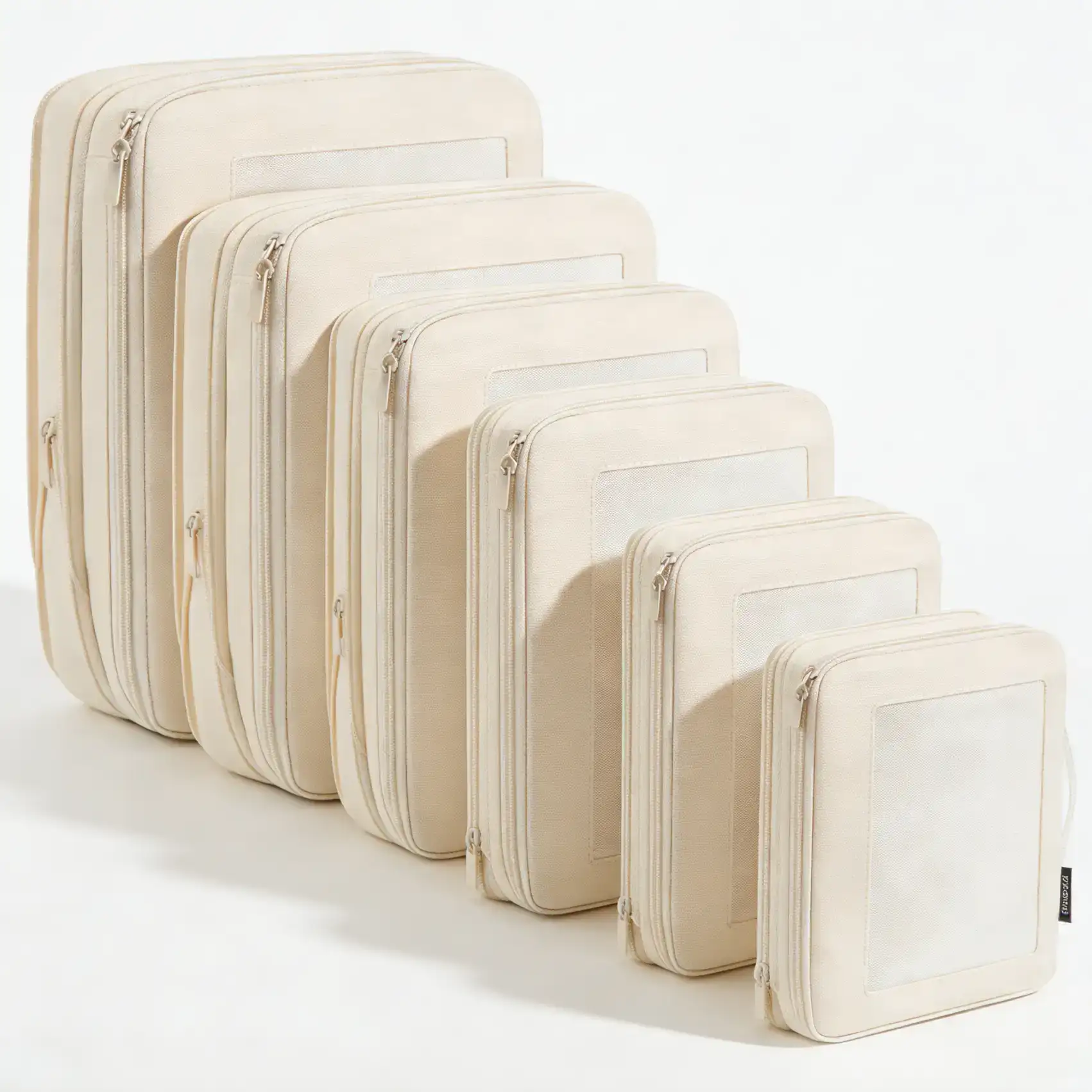 BAGAIL 6/8 Set Square Mesh Compression Packing Cubes for travel organization and space-saving storage.