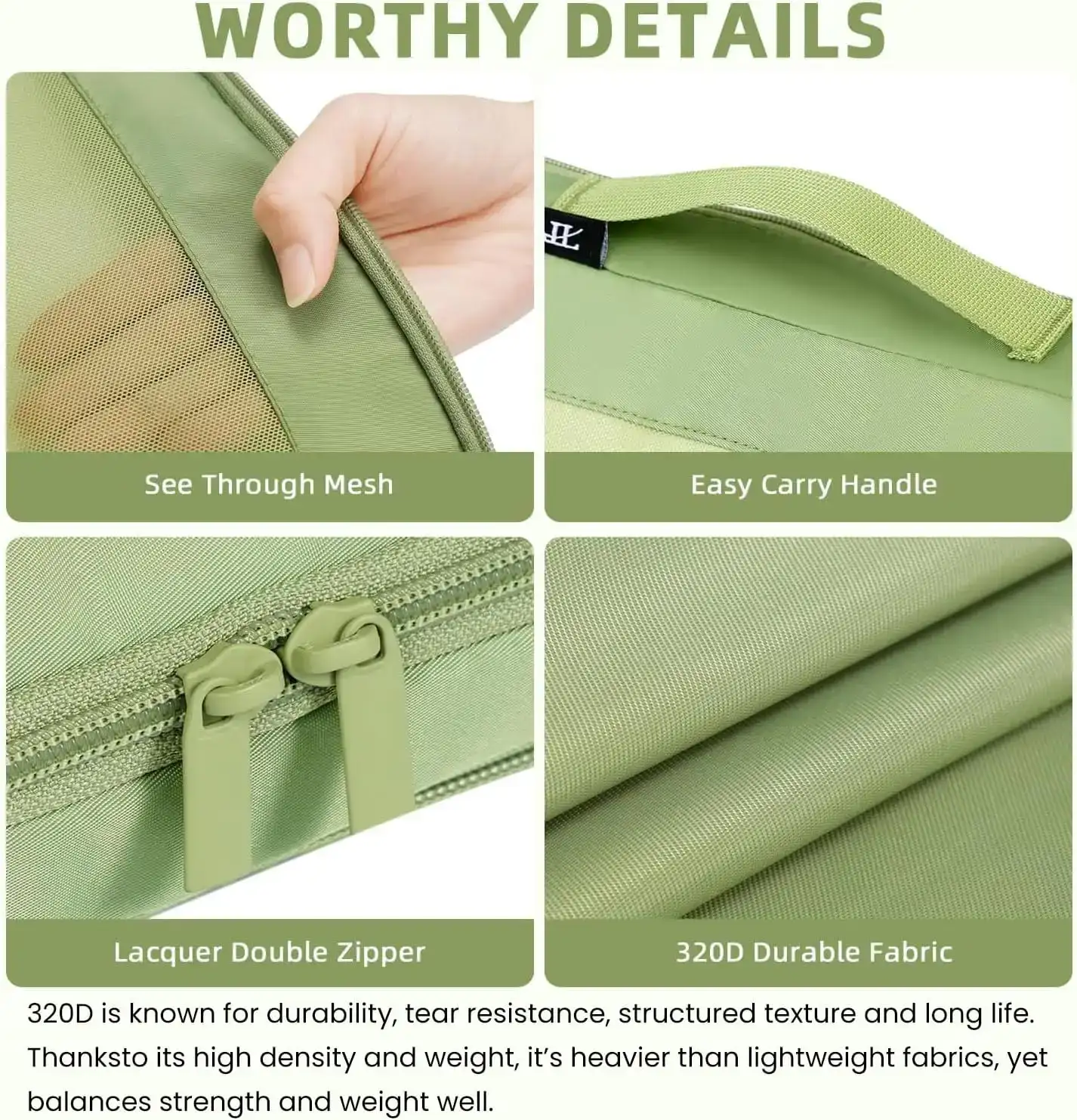 BAGAIL 6/8 Set Square Mesh Compression Packing Cubes for organized travel and efficient packing.