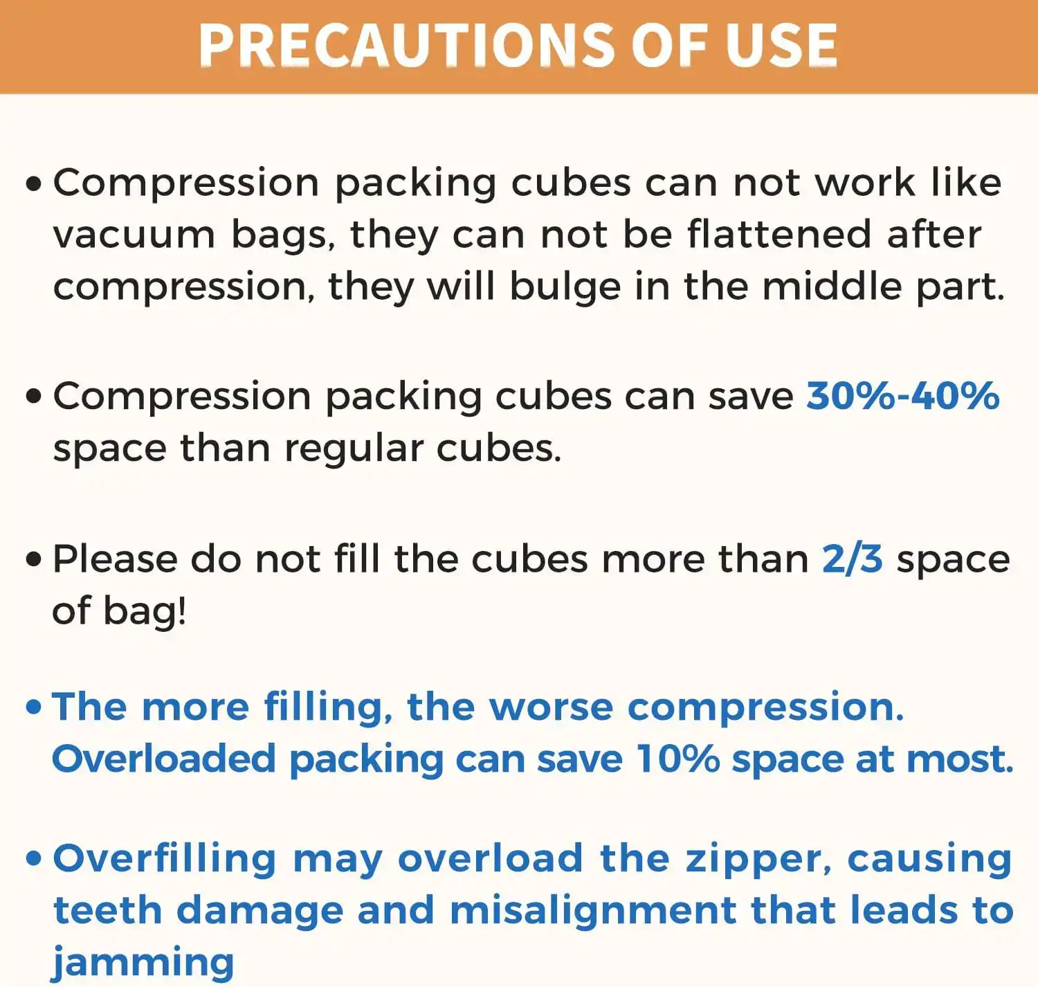 BAGAIL square mesh compression packing cubes set for travel organization, available in 6 or 8 pieces, lightweight and dura...