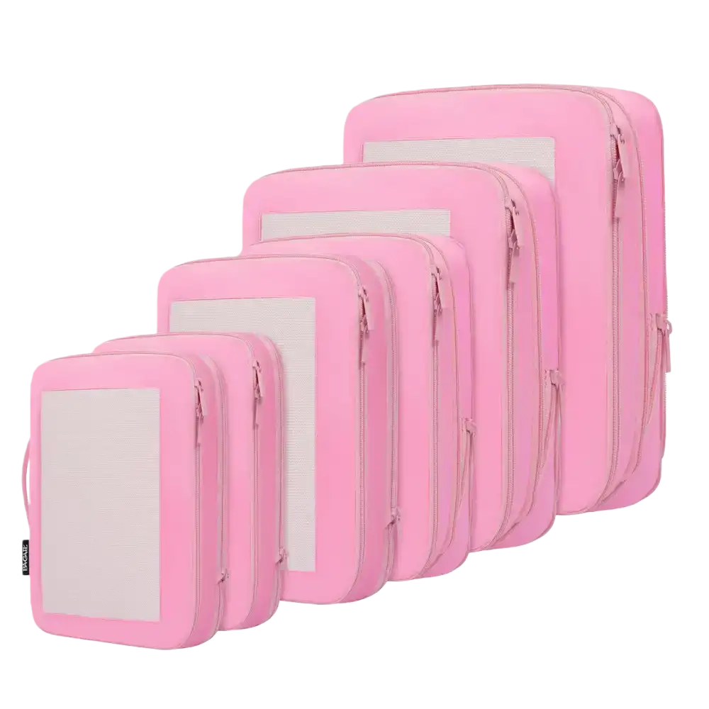 BAGAIL 6/8 Set Square Mesh Compression Packing Cubes for organized travel and efficient packing.