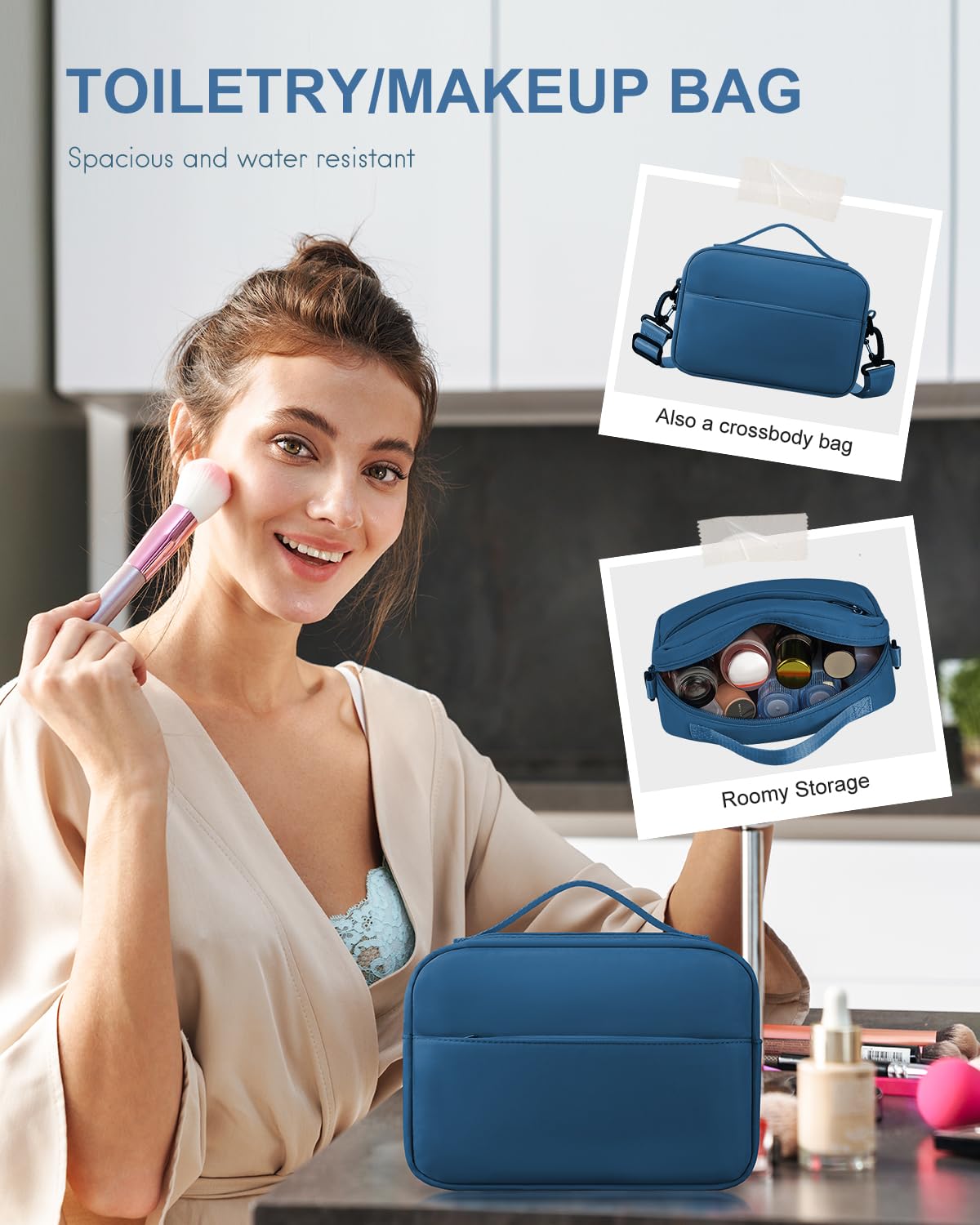 Travel Duffel Bag, Weekender Bags for Women, Overnight Gym Carry On Tote Bag with Wet Pocket,