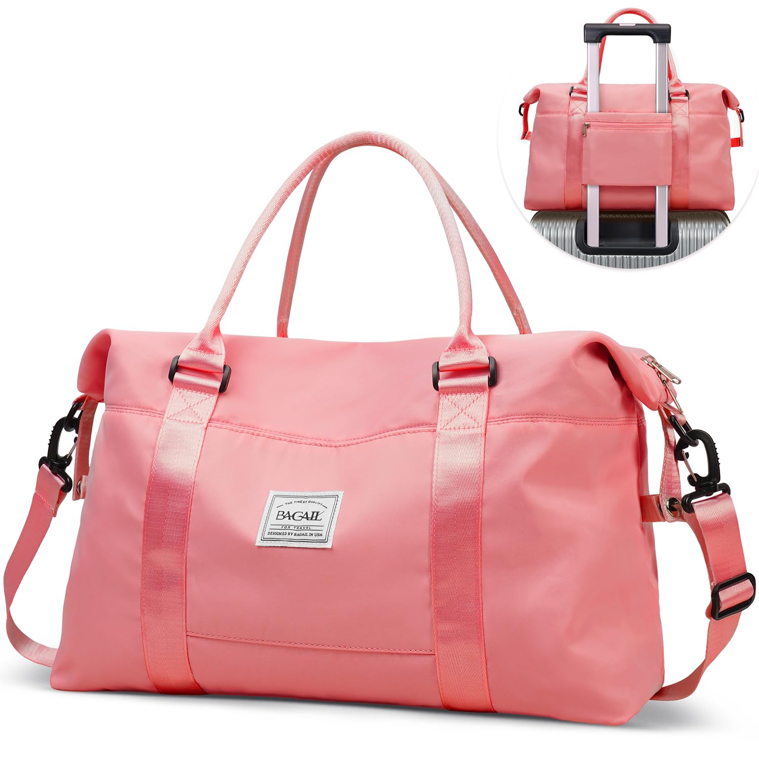Travel Duffel Bag, Weekender Bags for Women, Overnight Gym Carry On Tote Bag with Wet Pocket,