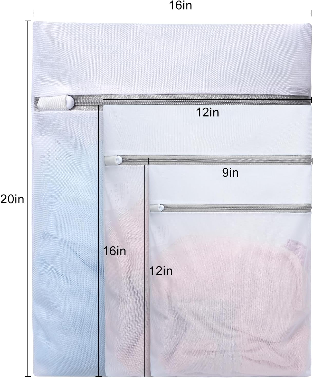 Laundry Bag Mesh Wash Bag for Intimates Lingerie and Delicates