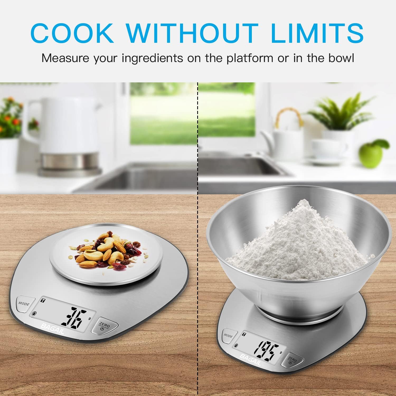 BAGAIL Digital Kitchen Scale - Thumbnail 5