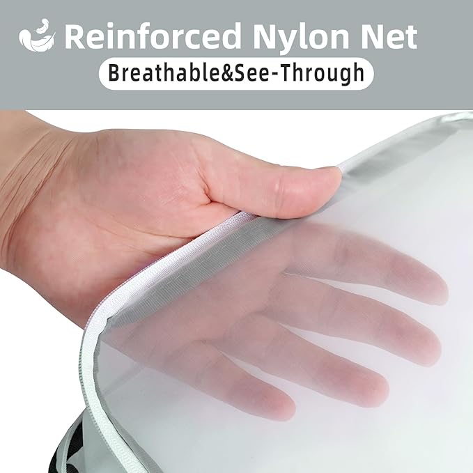 BAGAIL 5 Set/6 Set Ultralight Compression Packing Cubes Travel Accessories Expandable Packing Organizers(Black 6Set Mesh Pattern)