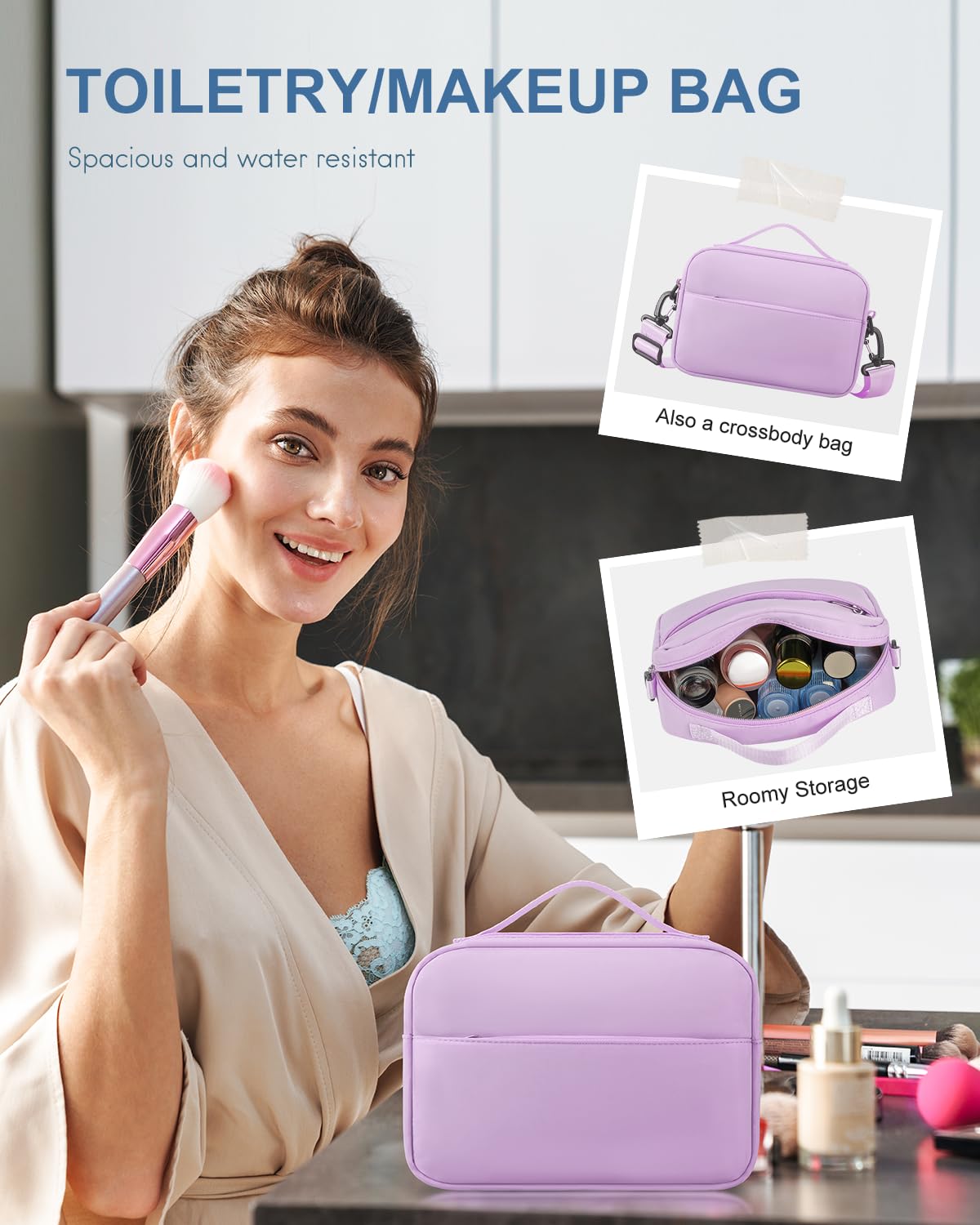 Travel Duffel Bag, Weekender Bags for Women, Overnight Gym Carry On Tote Bag with Wet Pocket,