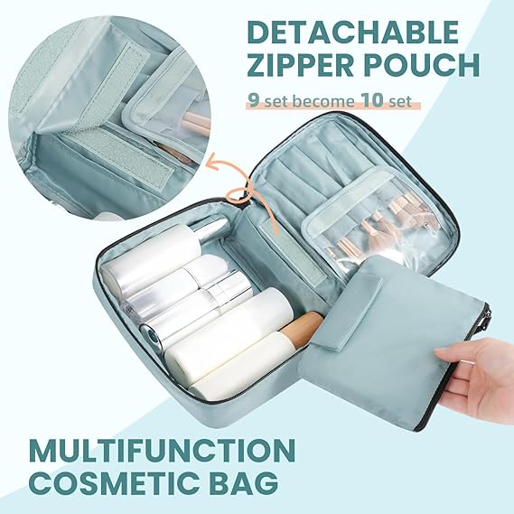 Half Mesh 8 Set Packing Cubes Luggage Packing Organizers for Travel Accessories