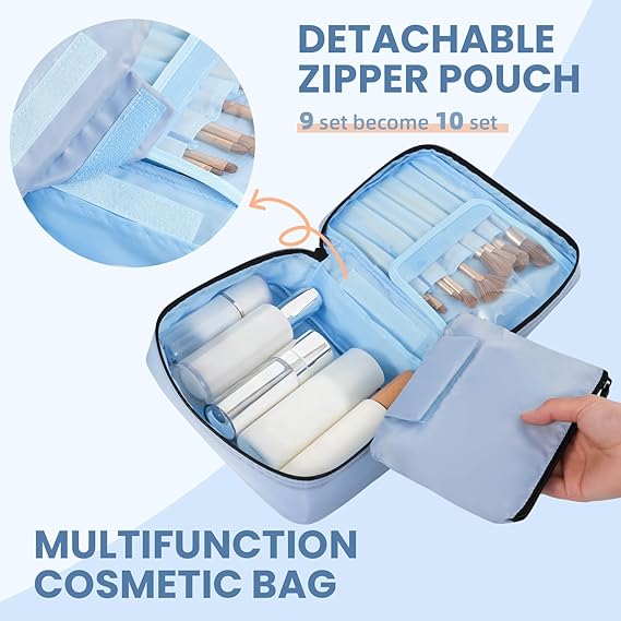 Half Mesh 8 Set Packing Cubes Luggage Packing Organizers for Travel Accessories