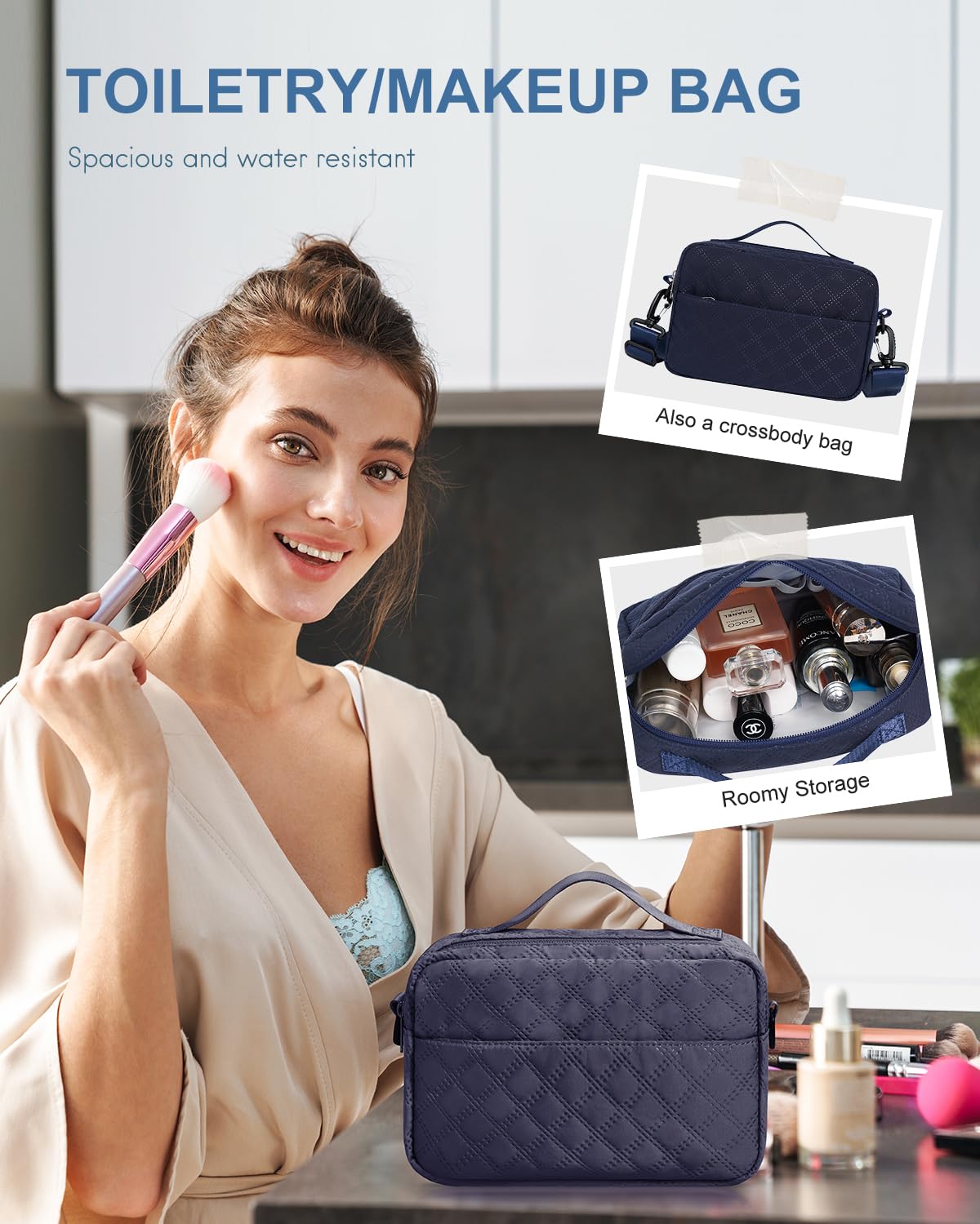 Travel Duffel Bag, Weekender Bags for Women, Overnight Gym Carry On Tote Bag with Wet Pocket,