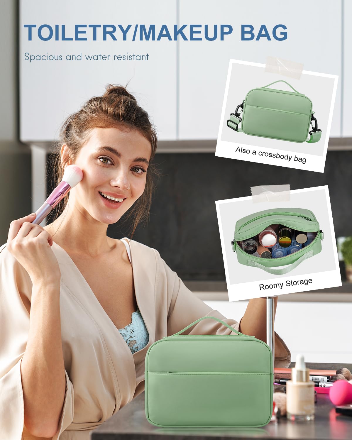 Travel Duffel Bag, Weekender Bags for Women, Overnight Gym Carry On Tote Bag with Wet Pocket,