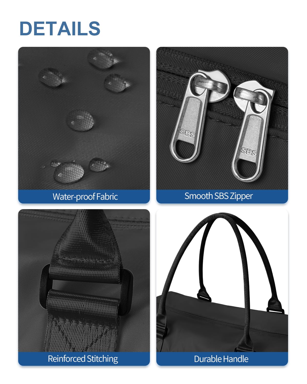 Travel Duffel Bag, Weekender Bags for Women, Overnight Gym Carry On Tote Bag with Wet Pocket,