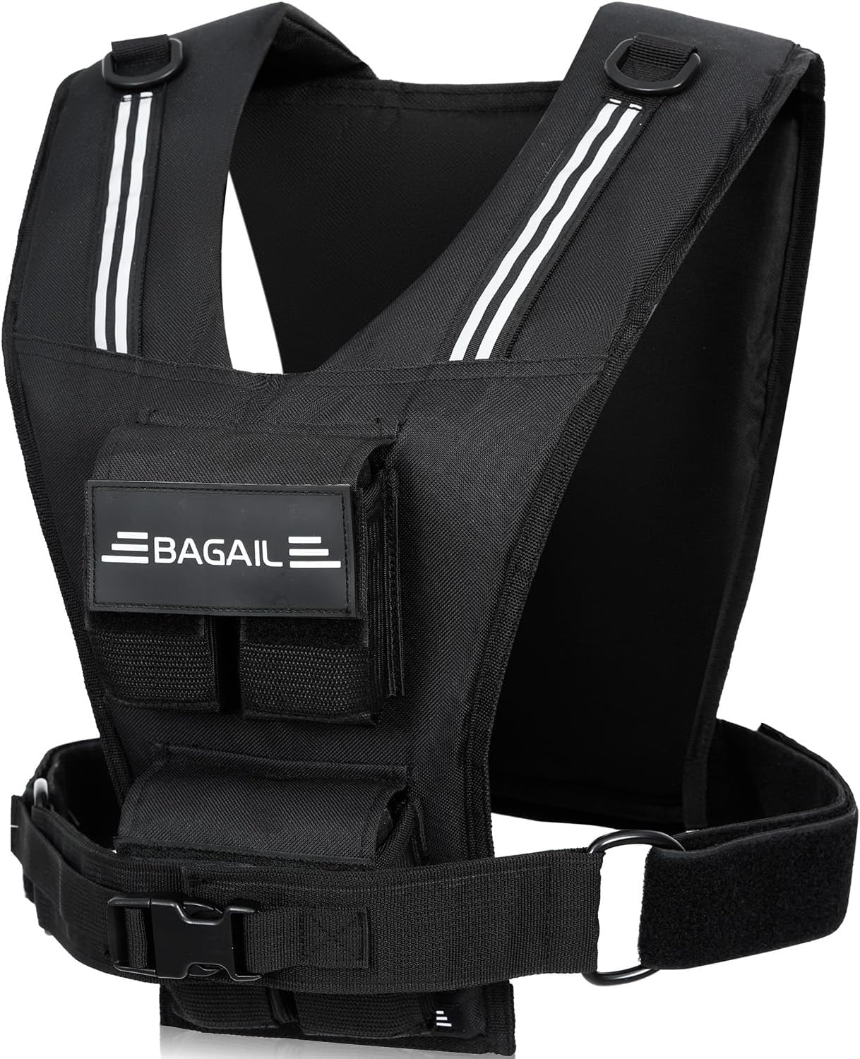 BAGAIL Weighted Vest Men, 20lb/30lb/40lb Adjustable Weight Vest for Woman with Removable Iron Weights, Women’s Rucking Vest for Walking, Workout, Running, Strength Training