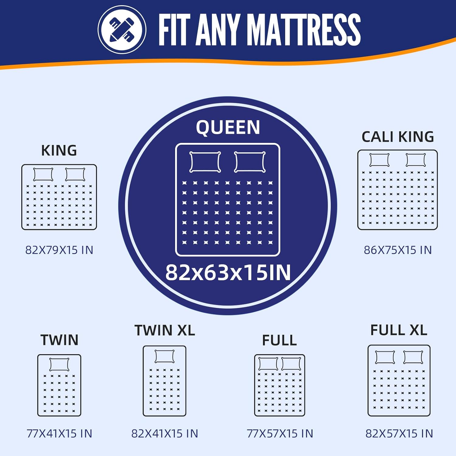 Mattress Bags for Moving, Mattress Covers with Heavy Duty Handles, Reusable 