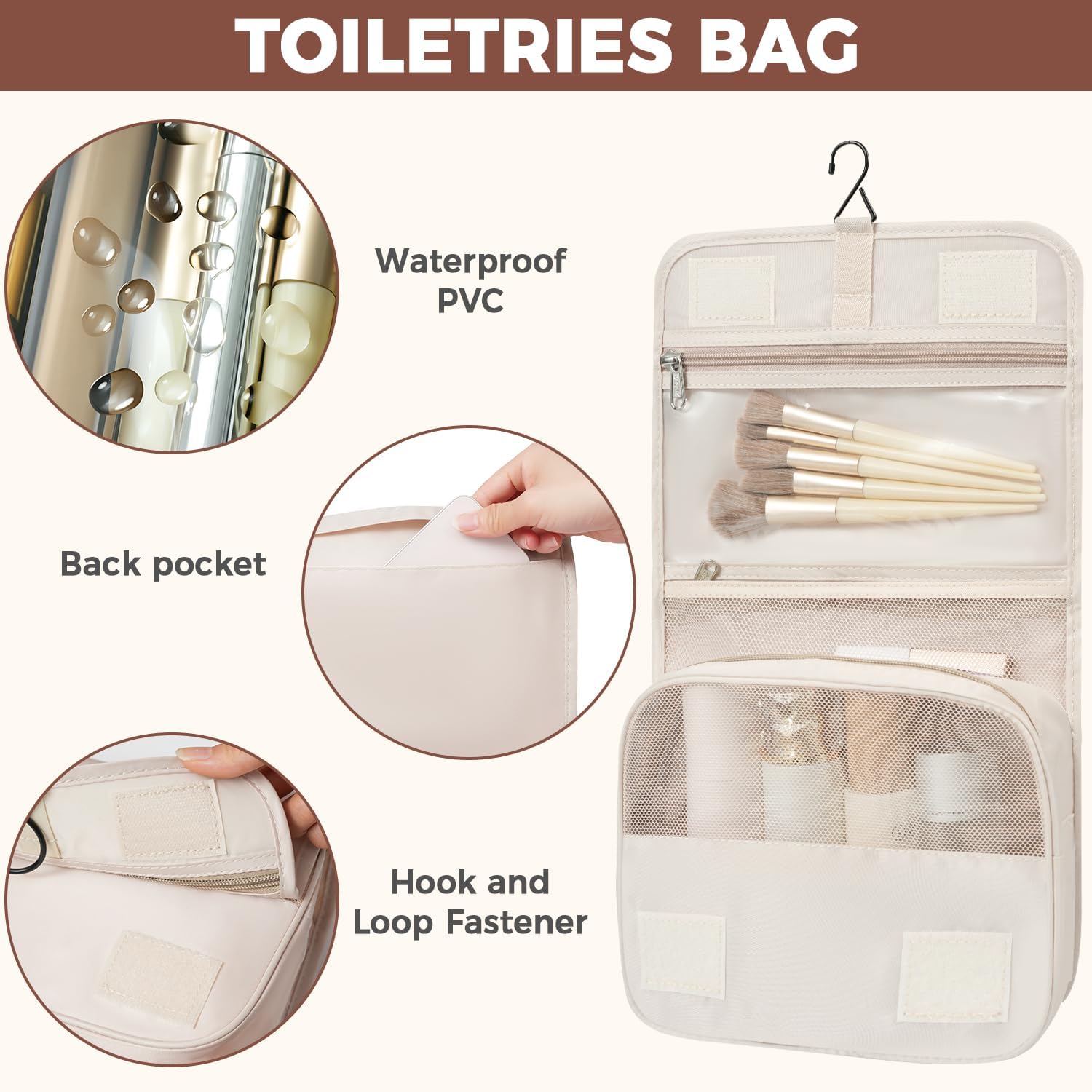 BAGAIL 6 Set Lightweight Compression Packing Cubes with Packing List, Anti-Tearing Expandable Organizer Bags for Travel