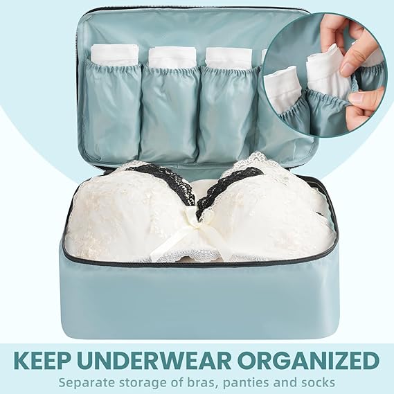 Half Mesh 8 Set Packing Cubes Luggage Packing Organizers for Travel Accessories