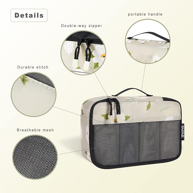 8 Set Packing Cubes Luggage Packing Organizer for Travel, Suitcase Packing Bags for Travel Accessories