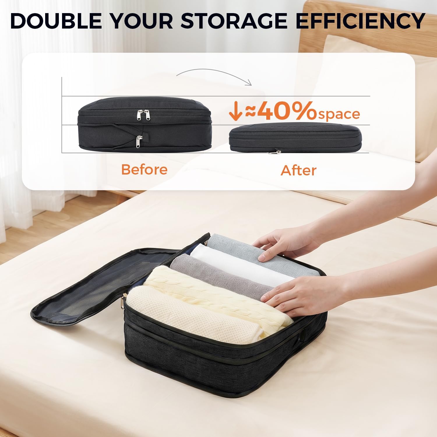 BAGAIL 8 Set Compression Packing Cubes
