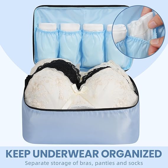 Half Mesh 8 Set Packing Cubes Luggage Packing Organizers for Travel Accessories