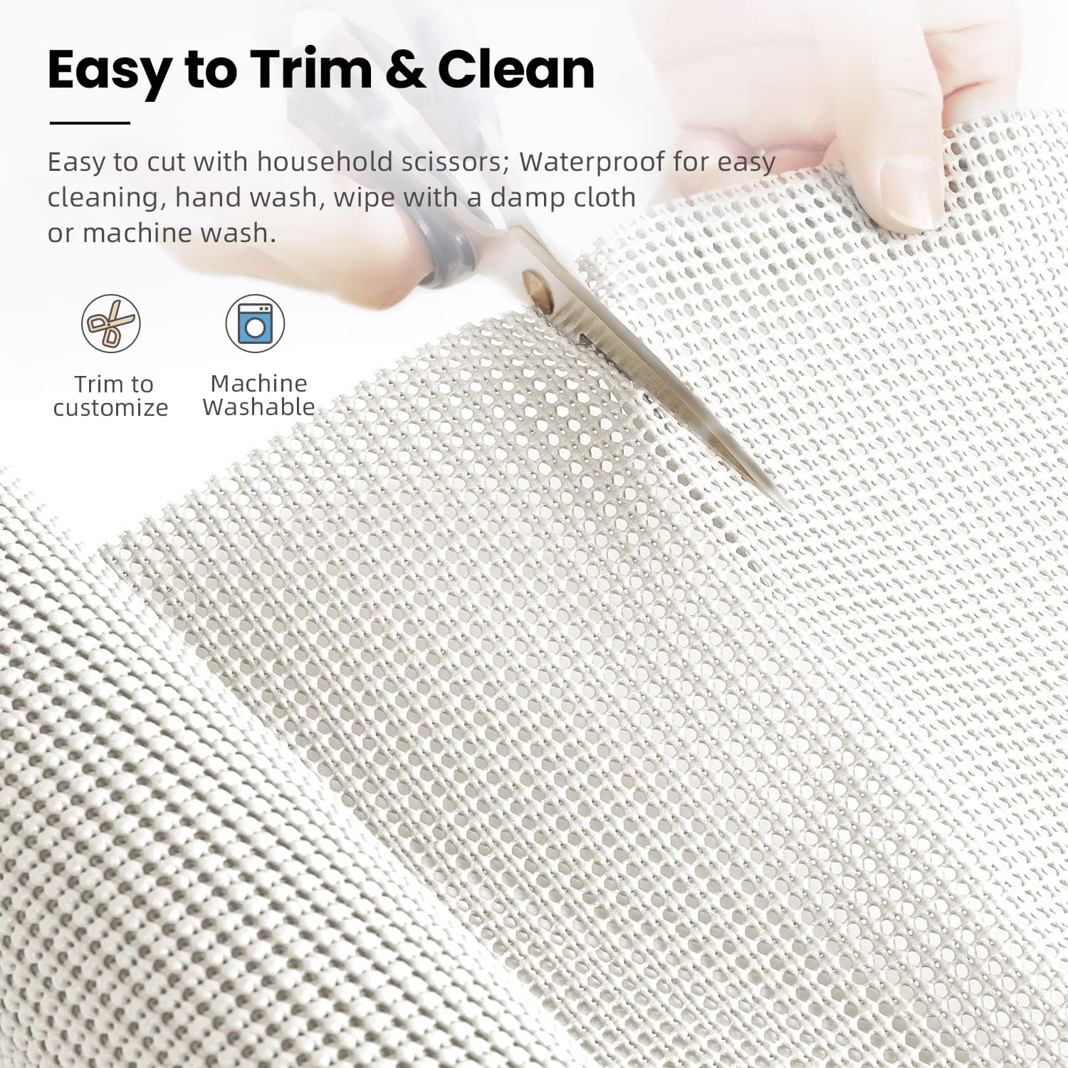 BAGAIL Drawer and Shelf Liner, 12 in X 10 Ft Non-Adhesive Shelf Liners for Kitchen Cabinets, Thick Strong Grip Liners for Desk, Shelves, Bathroom Drawers, Cabinet Protection - Black