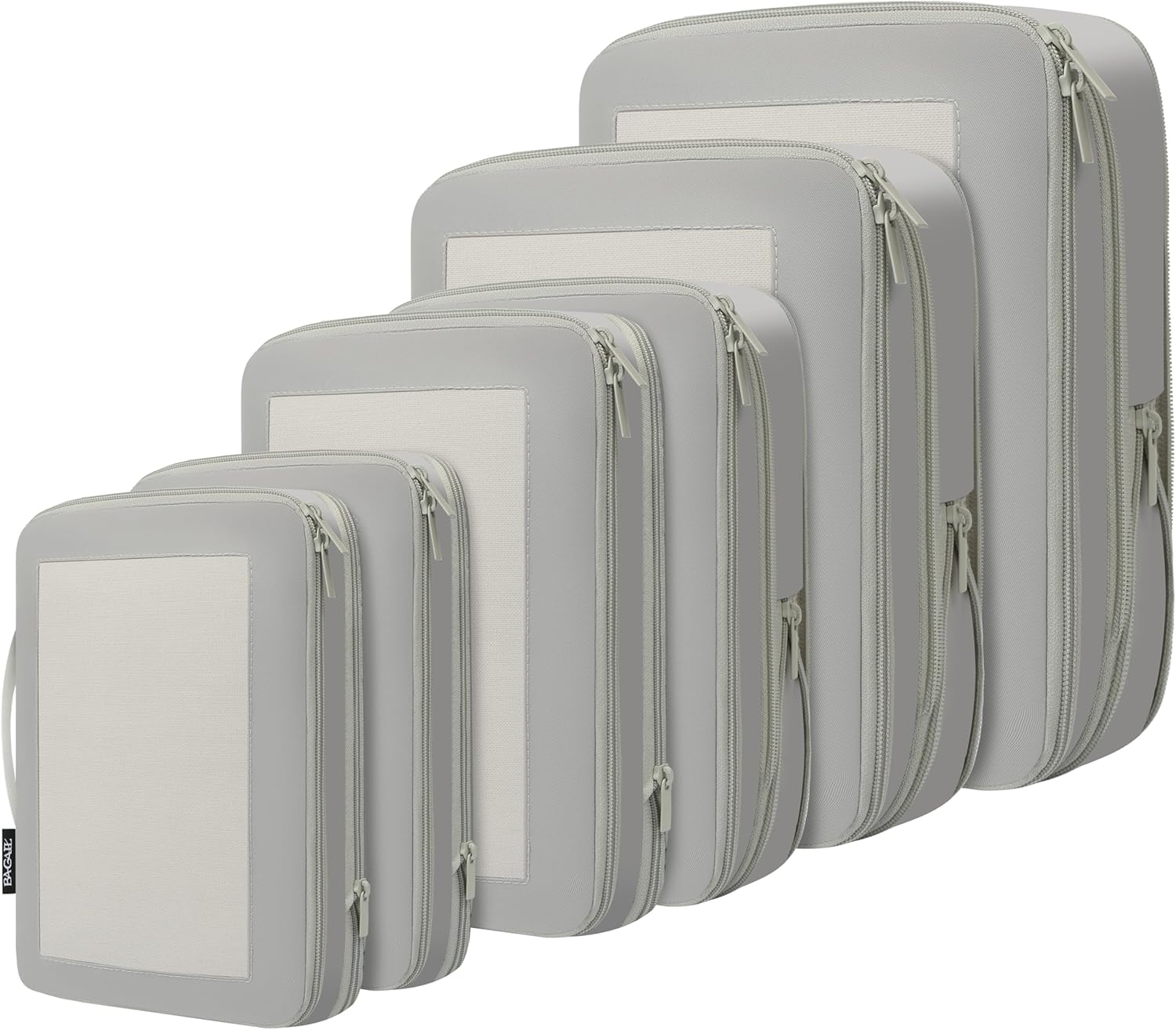 Square Mesh 6 Set Compression Packing Cubes Travel Accessories Expandable Packing Organizers 