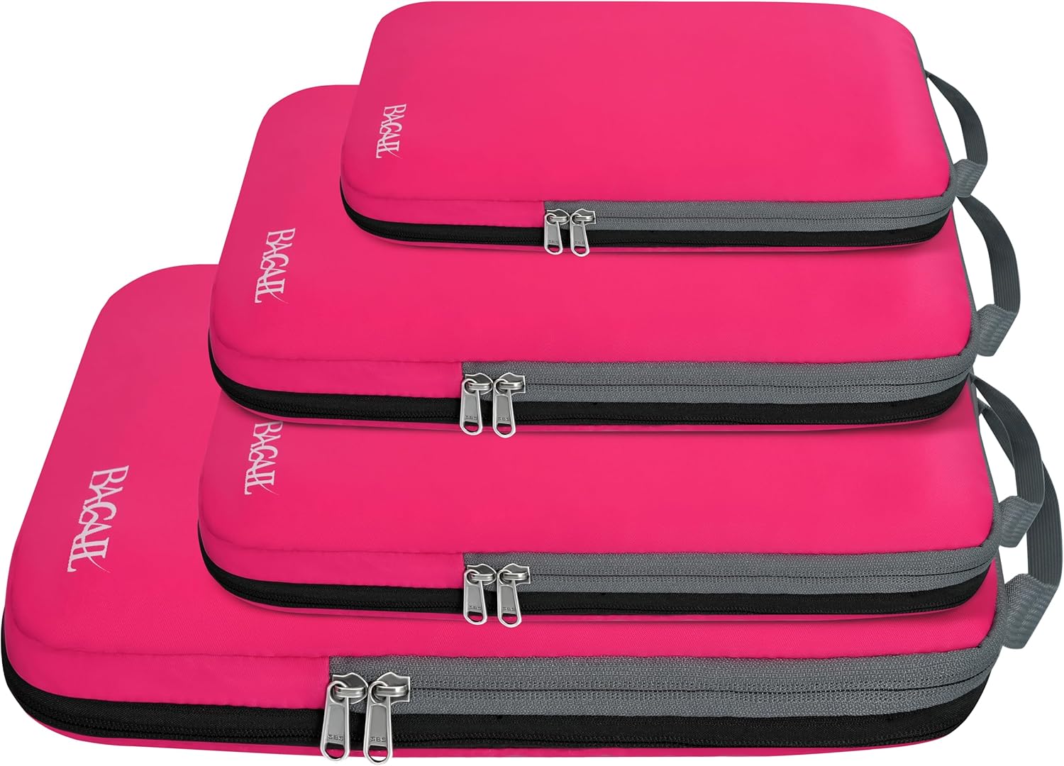 4 Set Compression Packing Cubes Travel Expandable Packing Organizers