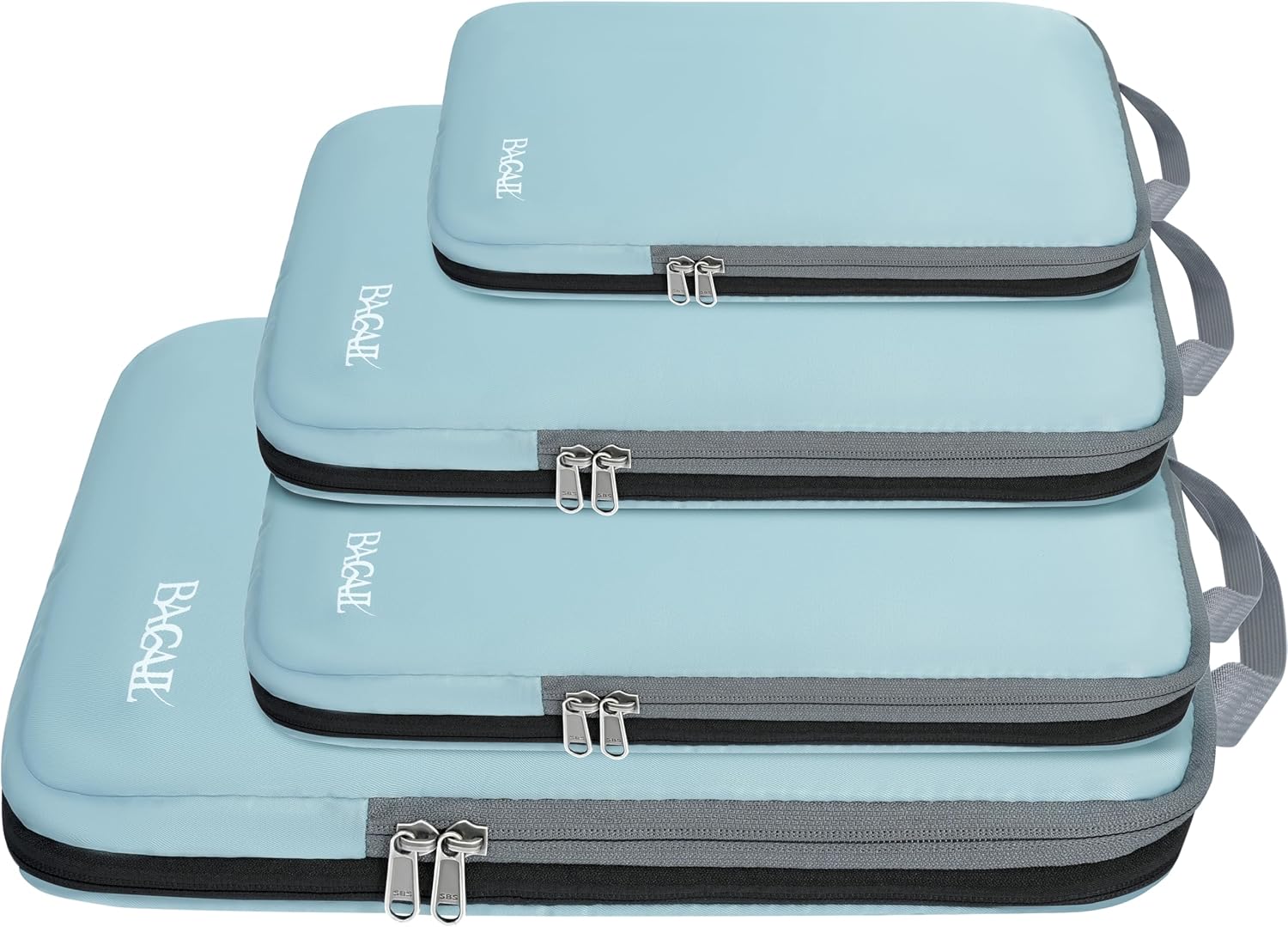 4 Set Compression Packing Cubes Travel Expandable Packing Organizers