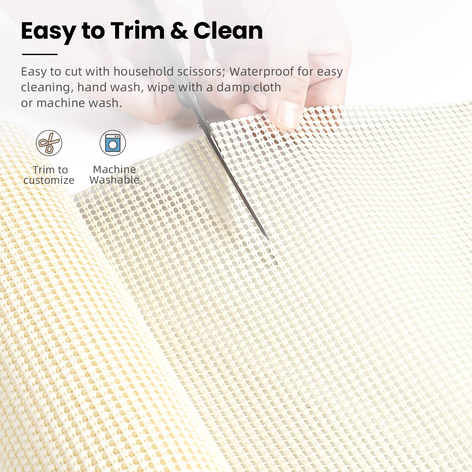 BAGAIL Drawer and Shelf Liner, 12 in X 10 Ft Non-Adhesive Shelf Liners for Kitchen Cabinets, Thick Strong Grip Liners for Desk, Shelves, Bathroom Drawers, Cabinet Protection - Black