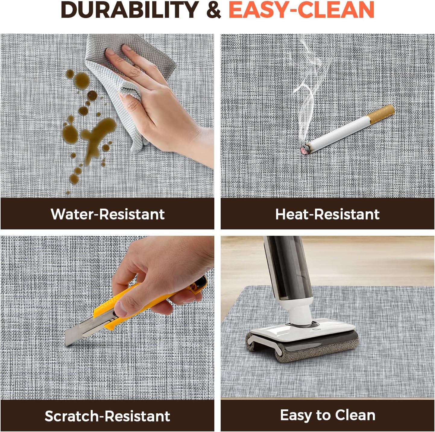 BAGAIL Office Chair Mat for Hardwood Floor, Heavy Duty Computer Chair Mat - Fast Flat & Smooth Glide - Non-Slip Desk Chair Floor Protector for Home Office