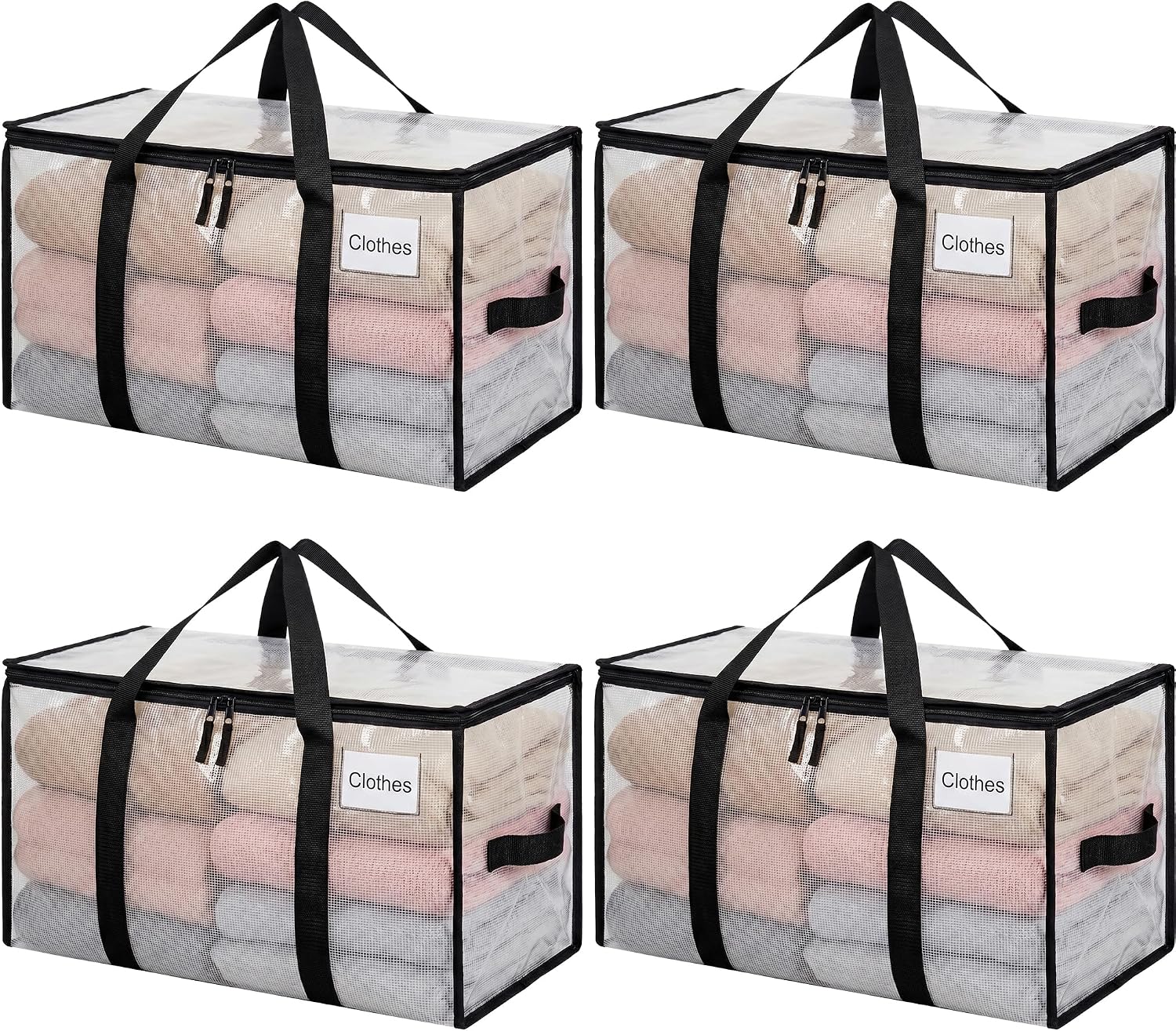 Heavy Duty Moving Bags with Strong Handle, Extra Large Moving Boxes, Storage Tote for Clothes, College Moving Supplies