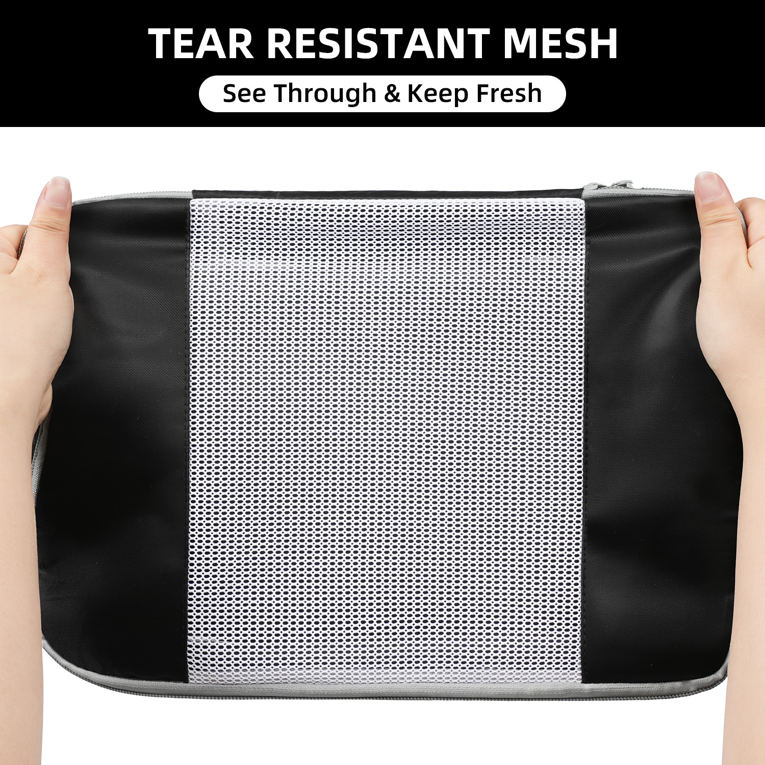 6 Set middle MeshPacking Cubes Various Sizes Packing Organizer for Travel Accessories Luggage Carry On Suitcas